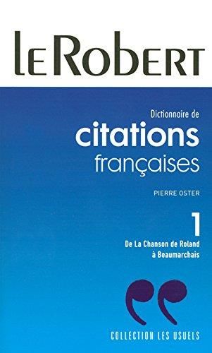 Dictionnaire de citations françaises, t.1